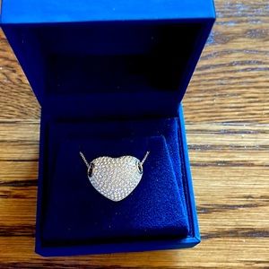 NIB Crystal Heart necklace